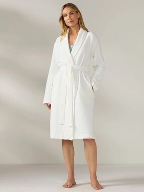 Coyuchi Women's Adriatic Organic Robe